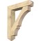 Ekena Millwork Balboa Arts and Crafts Rough Sawn Bracket w/ Offset Brace, Douglas Fir, 8"W x 38"D x 44"H BKT0806X38X44BOA03RDF - alternate 1